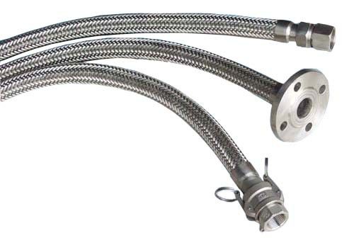 Nut Metal Stainless Steel Braided Flexible Hose Pipe Customized Diameter 8-850mm