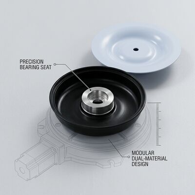 NBR Oil Resistant Hydraulic Valve Rubber Diaphragm 90 Shore A High Pressure Fuel System Seal