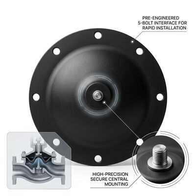 FFKM Perfluoroelastomer Ultra Chemical Resistant Valve Diaphragm 300C Semiconductor Grade