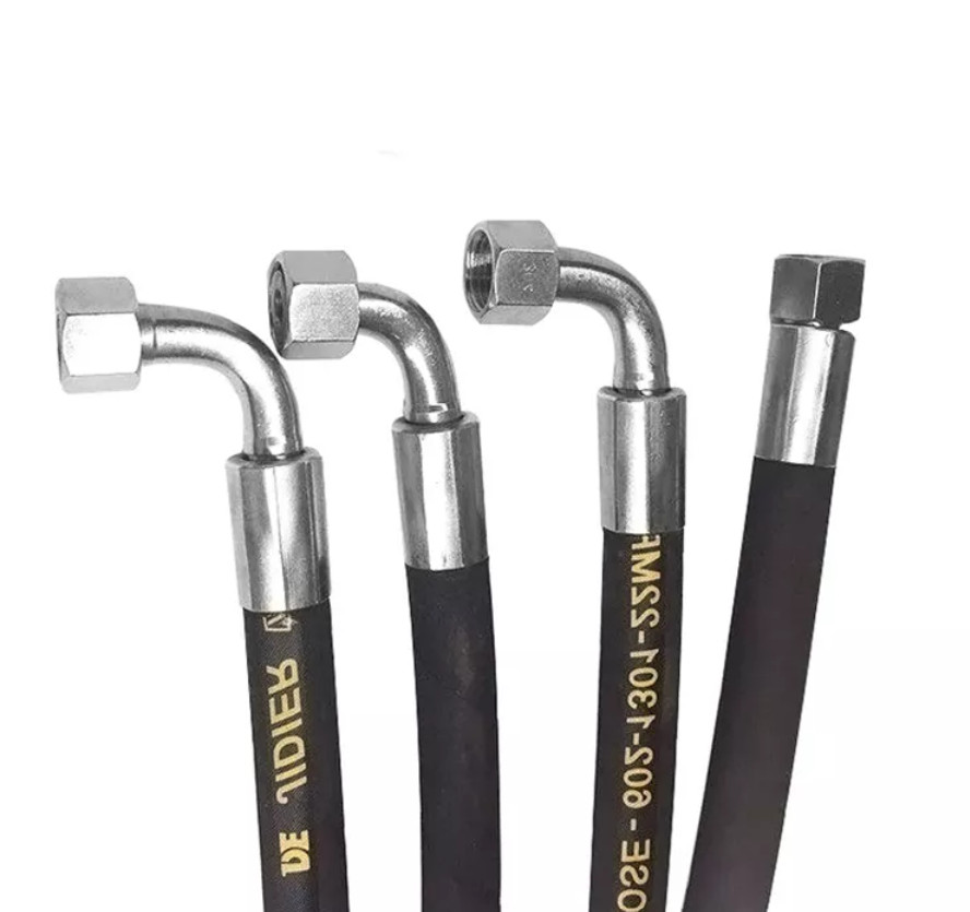 Rubber Ventilation Telescopic Low Pressure Hydraulic Hose 6mm1000mm