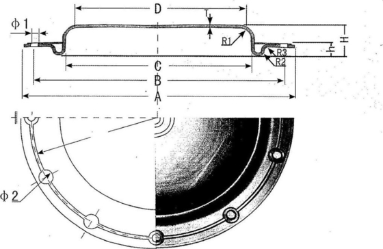 5 - 1500mm Oil Resistant Pneumatic Valve Diaphragm Aging Resistance