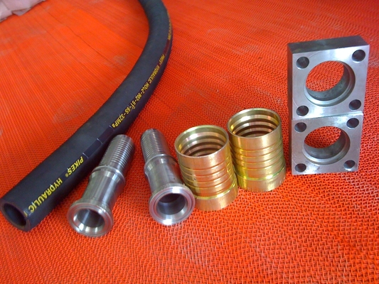 Cloth Rubber High Pressure Hydraulic Hose Oil Resistant Wire Braided Flexible Hose 1-100MPa