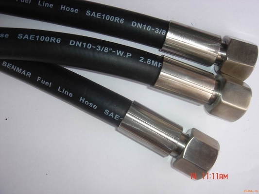 Excavators Loaders High Pressure Hydraulic Hose Large Diameter Braided Winding Hose