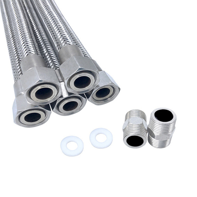 Custom Size PE/PTFE Braided Hydraulic Hose Mesh Explosion Proof Flexible Acid Alkali Resistant Pipe