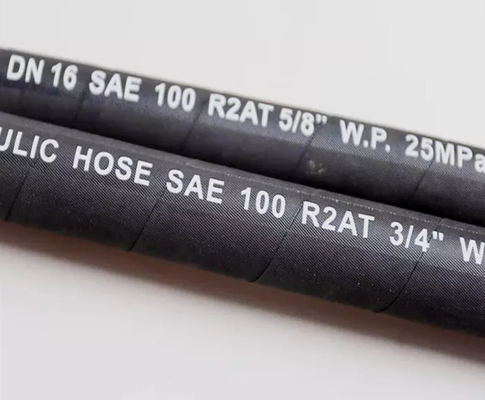 Winding Concrete Pump Excavator Hydraulic Rubber Hose 45MPA