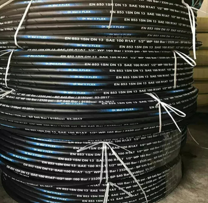 Flexible Braided Nylon Oil Air Delivery Rubber Hose Pipe Industrial Hydraulic High Pressure