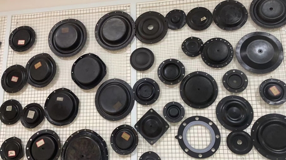 Customized Smooth Round Pneumatic Valve Diaphragm 0.5 - 2.5Mpa Pressure Range