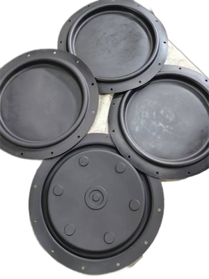 Temperature Rubber Pneumatic Valve Diaphragm Smooth Surface 0.5-2.5Mpa Pressure Range