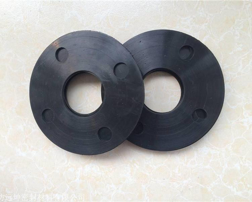70 Shore A Hardness Rubber Flange Gasket for Food Environment 1/16 Inch Thickness